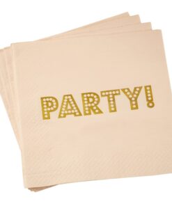 20 serviettes rose party or table EVJF