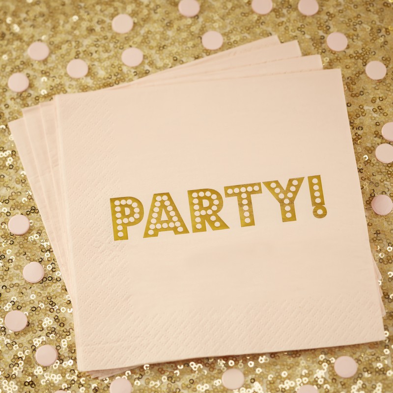 20 serviettes rose party or table EVJF 20 serviettes rose party or table EVJF