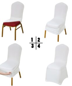Location Housse de chaise lycra blanc Belgique