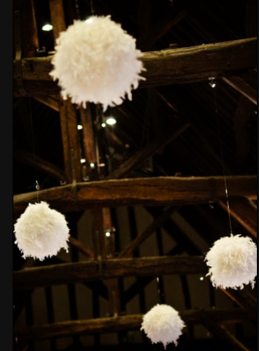 Location boule de plumes 30 cm blanc Location boule de plumes 30 cm blanc