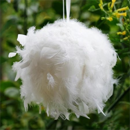 Location boule de plumes 30 cm blanc Location boule de plumes 30 cm blanc