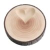 Porte alliances rondin de bois découpe coeur