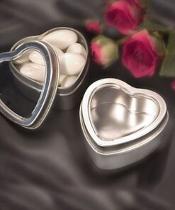 Boîtes à dragées coeur en metal DIY