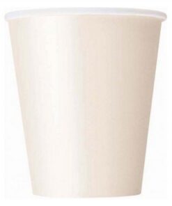 20 gobelets carton ivoire vanille