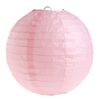 1 lanterne chinoise en papier rose pastel 30cm