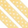 Ruban satin jaune à pois decor gateau