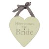 Panneau mariage Coeur Here comes the Bride