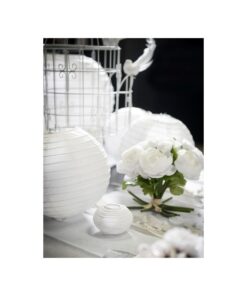1 lanterne chinoise en papier blanc 30cm