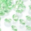 Confettis perles rondes diamant vert pomme 6mm