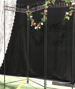 Location paravent volet en fer forge et toile amovible