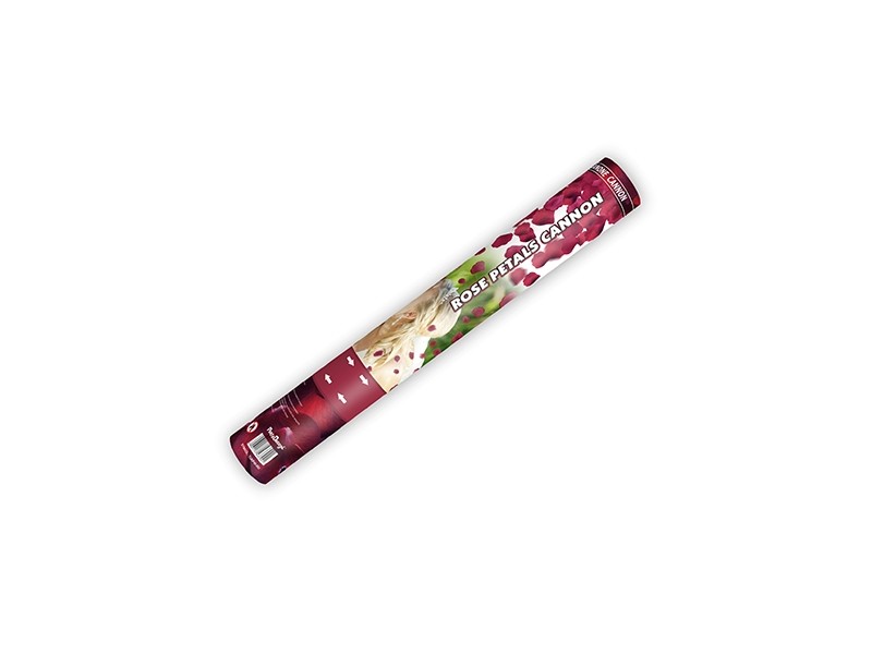 Canon à confettis 40 cm petales rouge Canon à confettis 40 cm petales rouge