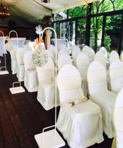 Location Piquet blanc cérémonie laïque mariage