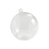 1 boule déco transparente en plexi 10 cm