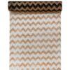 Chemin de table chevron pailleté or organdi 5M 28cm