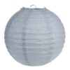 1 lanterne chinoise en papier gris 30cm