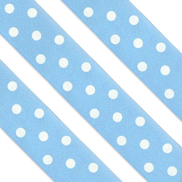 Ruban satin bleu ciel à pois decor gateau Ruban satin bleu ciel à pois decor gateau