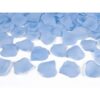100 pétales de rose en tissu bleu ciel misty