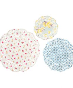 24 napperons papier flower vintage style dentelle