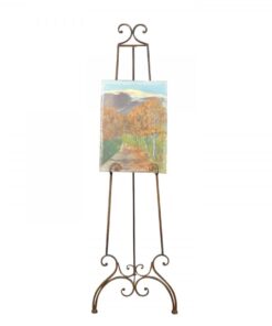 LOCATION Chevalet de peintre fer forgé bronze