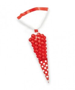 10 sachets bonbons cello cone rouge à pois
