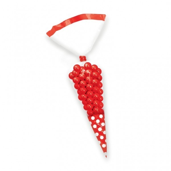 10 sachets bonbons cello cone rouge à pois 10 sachets bonbons cello cone rouge à pois