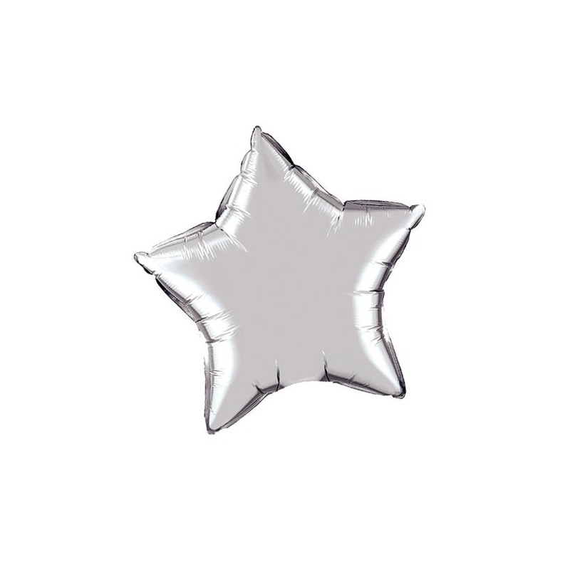 Ballon étoile gris argent Ballon étoile gris argent