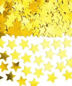 Confettis de table étoiles dorées gold