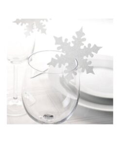 10 marque place confettis flocon de neige Hiver