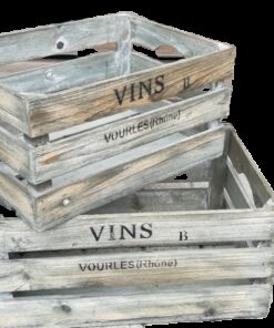 Location 2 caisses en bois cageots cagettes