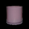 LOCATION vase rond pot en verre rose bonbonnière