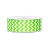 10M Ruban chevron vert en coton 25mm