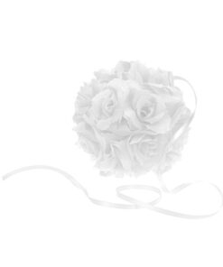 Location boule de roses fleurs blanches 15cm