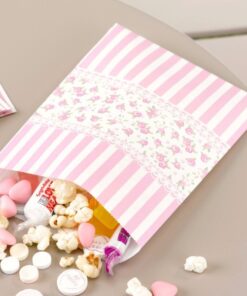 25 sachets confiserie libery rose fleurettes