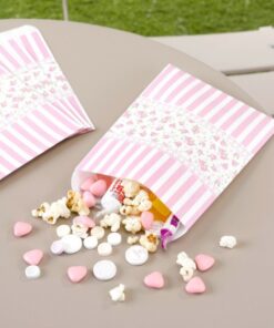 25 sachets confiserie libery rose fleurettes