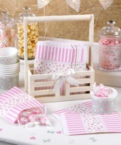 25 sachets confiserie libery rose fleurettes
