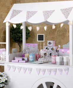 5 pochettes cadeau shabby fleurettes liberty