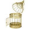 Location petite cage dorée en métal H22cm