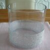 LOCATION bonbonniere vase rond strass argent
