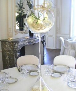 Location vase boule D30cm centre de table mariage