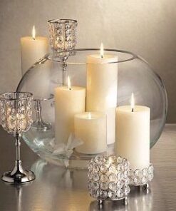 Location vase boule D30cm centre de table mariage