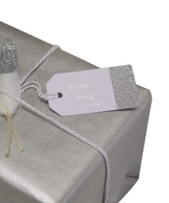 10 plumes paillettes gris argent