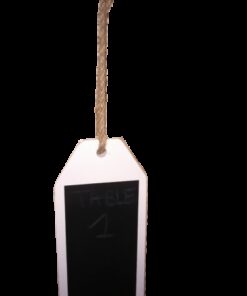 LOCATION ardoise noir contour bois blanc numéro de table bouteille
