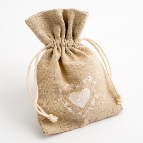10 sachet pochon toile de jute coeur 10 sachet pochon toile de jute coeur