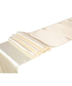 Tissu satin ivoire 36cm 9M chemin de table