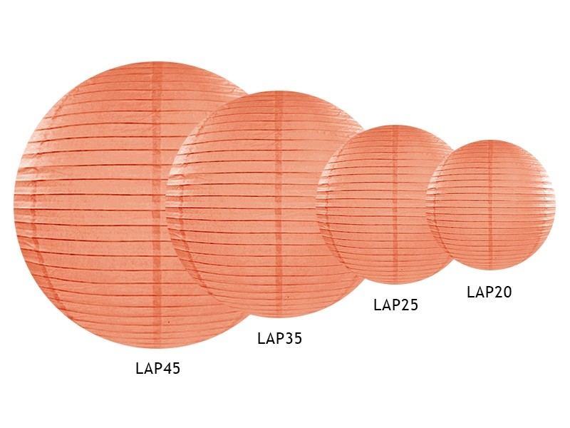 1 lanterne japonaise en papier orange pastel 35 cm 1 lanterne japonaise en papier orange pastel 35 cm