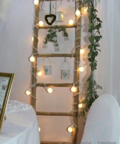 Location échelle en bambou déco mariage