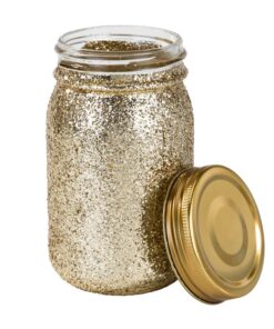 Location vase Mason Jar paillettes or glitter