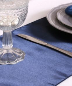 Tissu satin bleu marine 36cm 9M chemin de table
