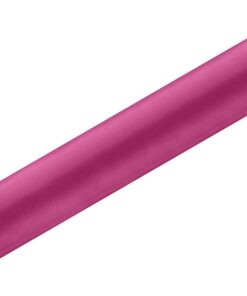Tissu satin fuchsia 36cm 9M chemin de table