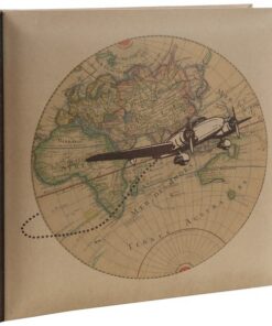 Le livre d'or mariage voyage vintage avion
